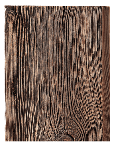 Processed cladding board, red alder
