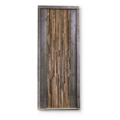 Zdjęcie drzwi alpejskich, wzór w pionowe krawędzie, miks