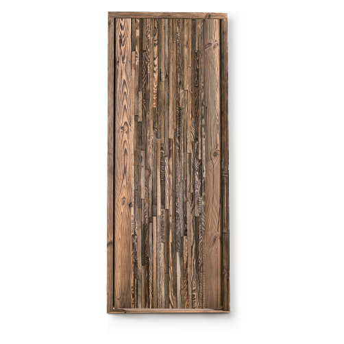 Zdjęcie drzwi alpejskich, wzór w pionowe krawędzie, miks