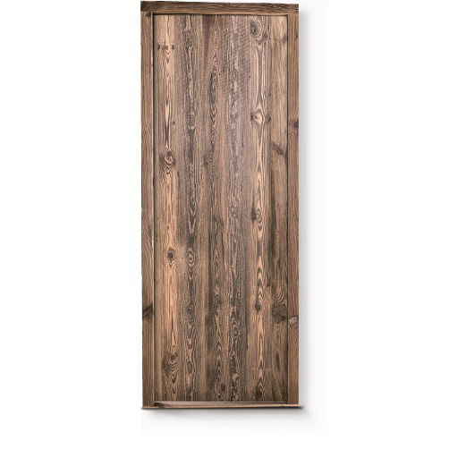 Zdjęcie drzwi kaukaskich, pionowy wzór, brąz